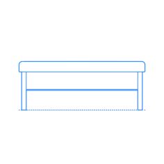 Furniture Benches Ikea Seljord Bench Simple Line Art Svg, Free Vectors File